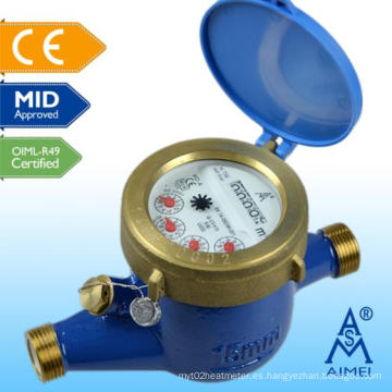 MEDIADOS DE Certificado Multi Jet Tipo Seco Latón Agua Meter